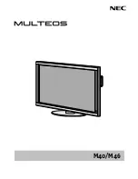 Предварительный просмотр 1 страницы NEC M40B-AV - 40" LCD Flat Panel Display User Manual