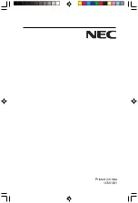 Preview for 33 page of NEC M6JNL1501 User Manual