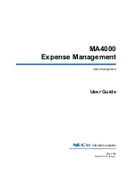 NEC MA4000 User Manual preview