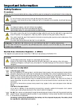 Preview for 3 page of NEC MC393W User Manual