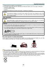 Preview for 5 page of NEC MC393W User Manual