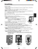 Preview for 27 page of NEC MD205MG-1 - MultiSync - 20.1" LCD Monitor Installation & Maintenance Manual