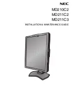 NEC MD210C2 Installation & Maintenance Manual preview