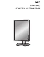 NEC MD211G3 Installation & Maintenance Manual preview