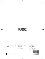 Preview for 18 page of NEC MD211G3 Quick Reference Manual