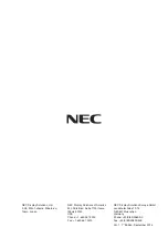 Preview for 27 page of NEC MD211G5 Installation & Maintenance Manual