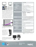 Preview for 2 page of NEC MD213MG - MultiSync - 21.3" LCD Monitor Specifications