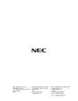 Preview for 21 page of NEC MD215MG Installation & Maintenance Manual