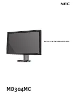 Preview for 1 page of NEC MD304MC - MultiSync - 29.8" LCD Monitor Installation And Maintenance Manual