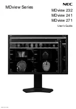 NEC MDview Series User Manual preview