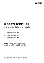 Предварительный просмотр 1 страницы NEC ME Series User Manual