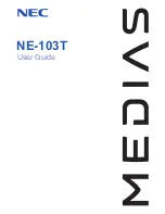 NEC Medias NE-103T User Manual preview