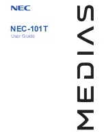 NEC MEDIAS NEC-101T User Manual предпросмотр