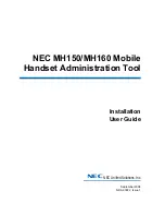 Preview for 1 page of NEC MH150 Software Manual