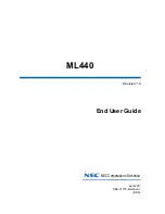 NEC ML440 User Manual preview