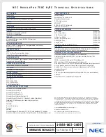 Preview for 4 page of NEC MOBILEPRO 750C H Brochure & Specs