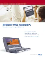 NEC MOBILEPRO 900C Brochure preview