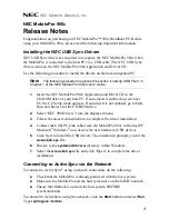 Предварительный просмотр 1 страницы NEC MOBILEPRO 900C Release Note