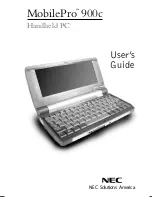 NEC MOBILEPRO 900C User Manual preview
