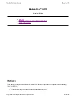 Preview for 1 page of NEC MOBILEPRO HPC User Manual
