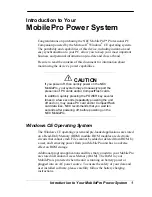 NEC MOBILEPRO POWER SYSTEM Introduction preview