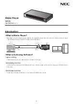 Preview for 1 page of NEC MP-01 User Manual