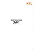 Предварительный просмотр 1 страницы NEC mPD7755 User Manual
