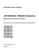 Preview for 1 page of NEC mPD780024AS Series Preliminary User'S Manual