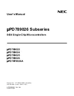 Preview for 1 page of NEC mPD789022 User Manual