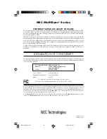 Preview for 32 page of NEC MS125 User Manual