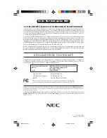 Preview for 42 page of NEC MSFE700 User Manual