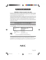 Preview for 64 page of NEC MSFE700 User Manual