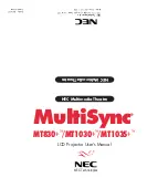 Preview for 1 page of NEC MT1030+ User Manual