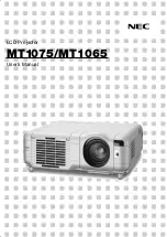 NEC MT1060 Series User Manual предпросмотр