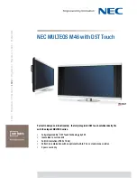 Preview for 1 page of NEC MULTEOS M46 Technical Specifications