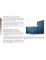 Preview for 2 page of NEC MULTEOS Series Brochure & Specs