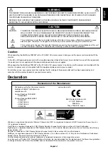 Preview for 7 page of NEC MultiSync 20WGX2 Series Service Manual