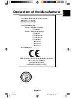 Preview for 5 page of NEC MultiSync 75F User Manual