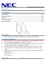 Preview for 1 page of NEC MultiSync C431 Installation Manual