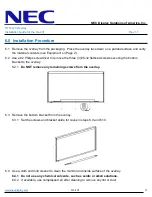 Preview for 3 page of NEC MultiSync C431 Installation Manual