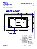 Предварительный просмотр 4 страницы NEC MultiSync C551 Installation Manual