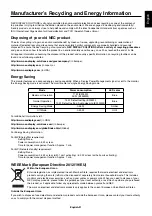 Preview for 23 page of NEC MultiSync E203Wi User Manual