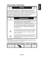 Предварительный просмотр 7 страницы NEC MultiSync E424 Manual Del Usuario