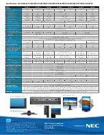 Preview for 2 page of NEC MultiSync EA223WM Specifications