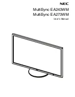 NEC MultiSync EA243WM User Manual preview