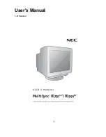 Preview for 5 page of NEC MultiSync FE001SB Service Manual