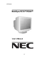 Preview for 29 page of NEC MultiSync FE001SB Service Manual