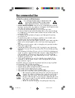 Preview for 11 page of NEC MultiSync FE1250+ User Manual