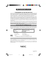 Preview for 63 page of NEC MultiSync FE700+ User Manual