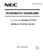 NEC MultiSync FE750 Schematic Diagrams preview